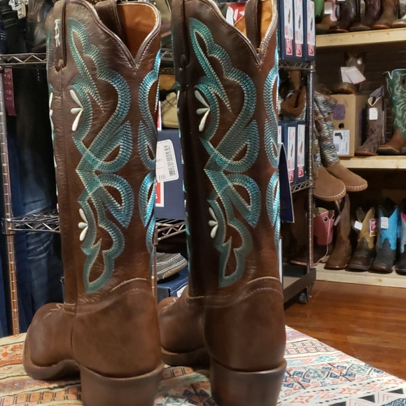 Tony Lama Teran Brown WOB - Picture 4 of 6